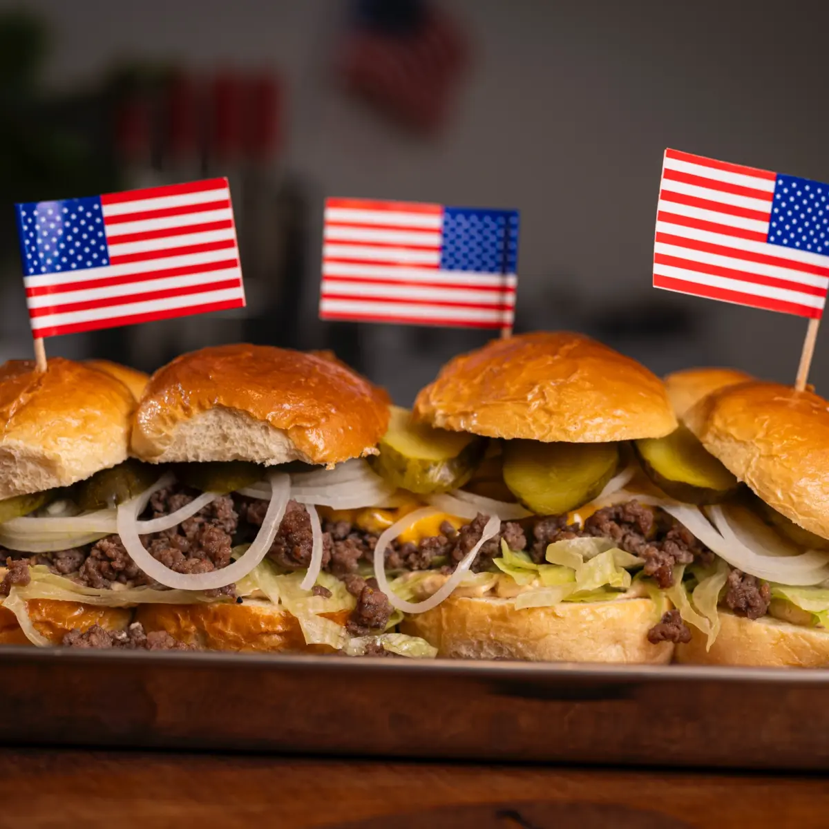 Cheeseburger Slider aus dem Ofen