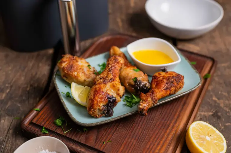 Zitronen Drumsticks aus der Heißluftfritteuse – knusprig, frisch, unwiderstehlich