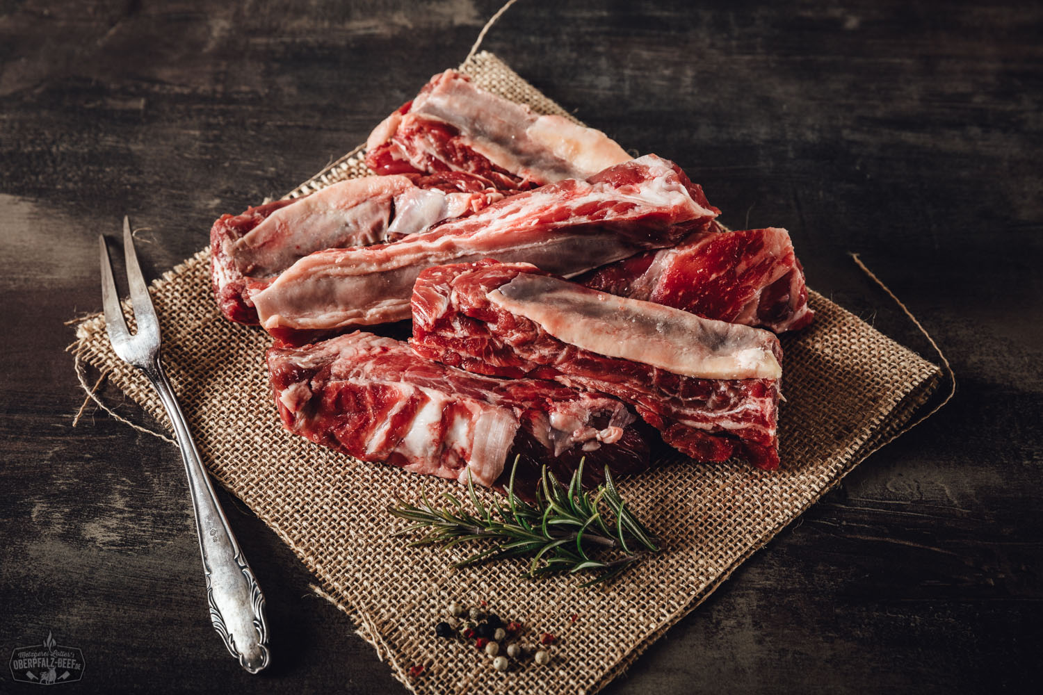 Rib Fingers Wet Aged vom Oberpfalz Rind – Premium Rindfleisch in hochwertiger Verpackung, ideal für Grillen und Slow Cooking, zart und geschmackvoll, von regionalen oberpfälzischen Bauernhöfen.