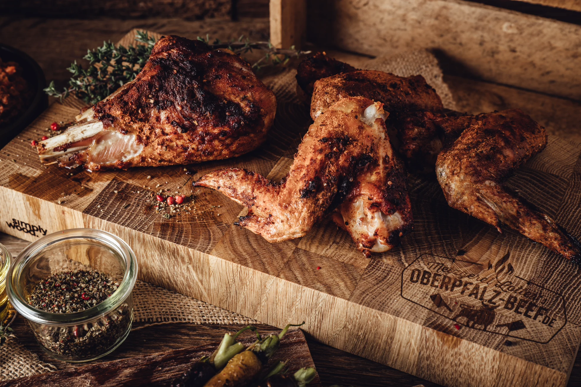 Flachgriller mit Premium-Fleisch von Oberpfalz Beef