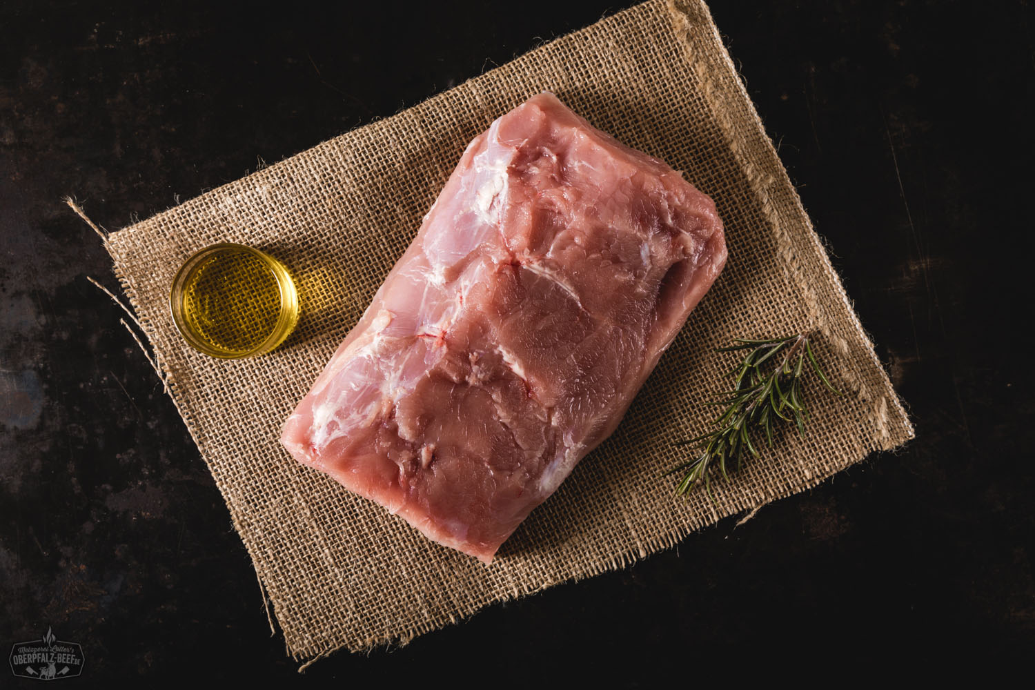 Rücken-Kotelett ohne Knochen vom Oberpfälzer Kalb – Hochwertiges Fleischstück, perfekt für zarte und saftige Gerichte, erhältlich bei Oberpfalz Beef.