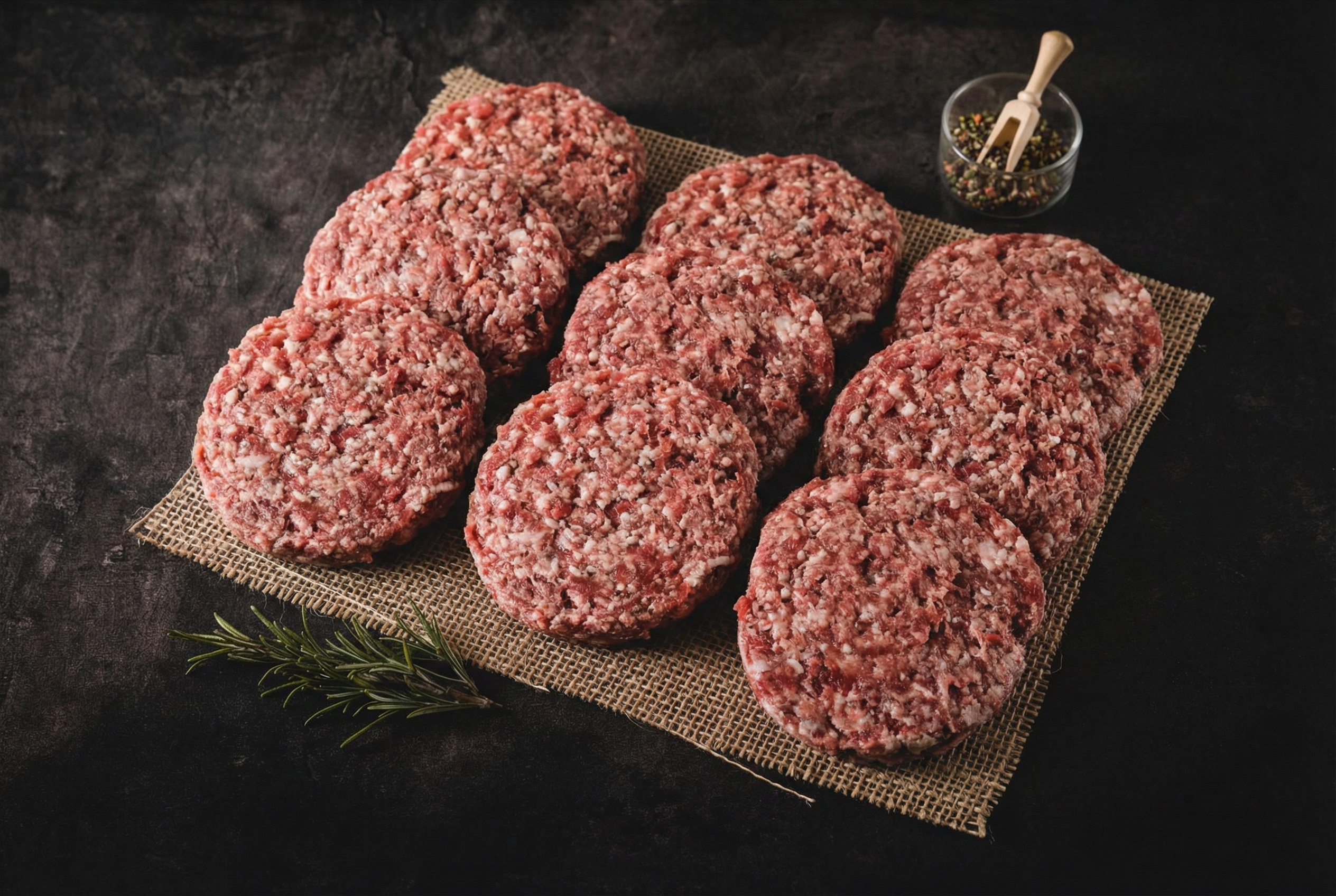 Detailaufnahme von Burgen Pack: Bestes regionales Qualitätsfleisch von Oberpfalz Beef.