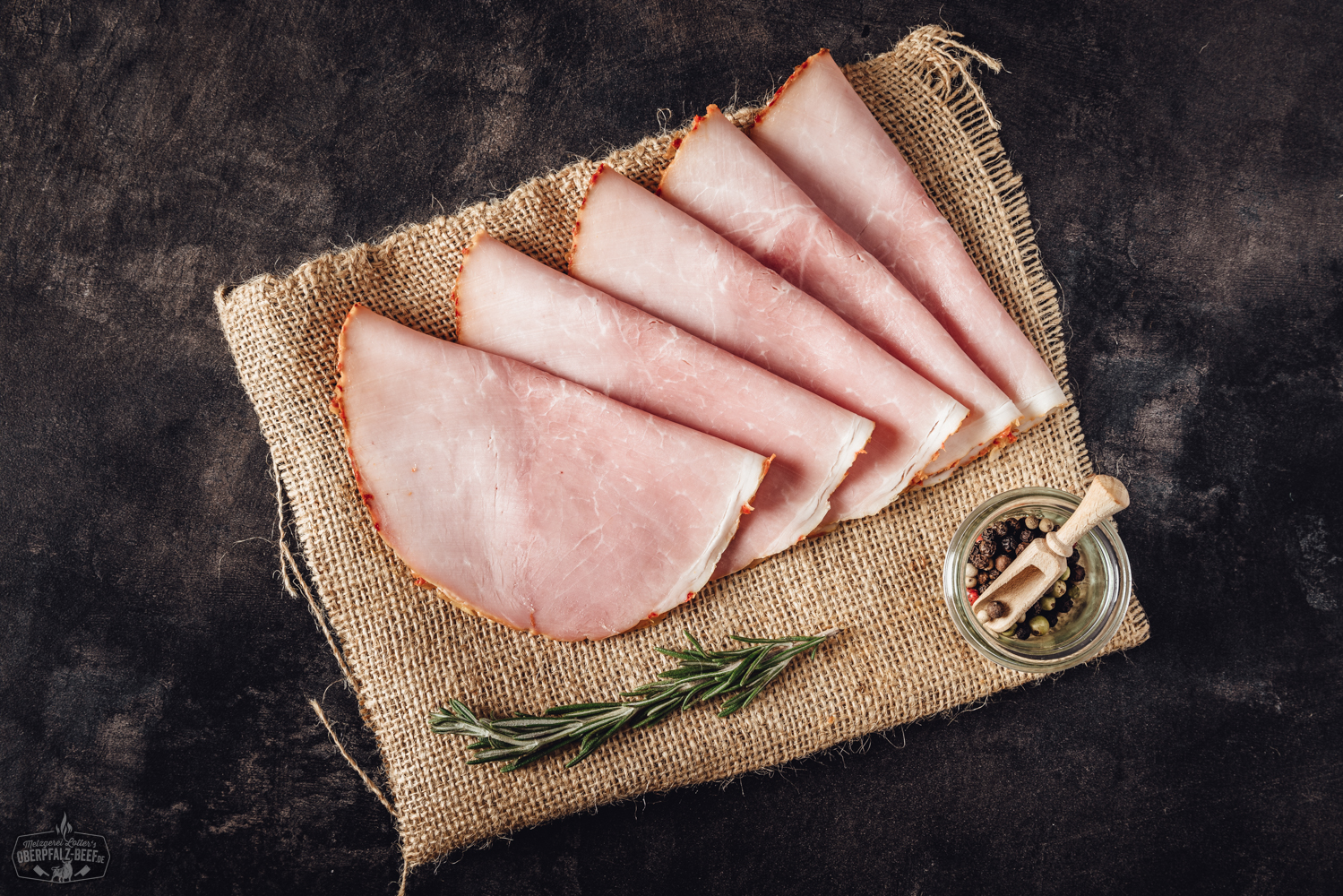 Geschnittener Chilischinken – pikant gewürzter Aufschnitt aus hochwertigem Schweinefleisch Chilischinken geschnitten