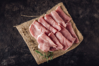 Raclette Fleisch aus dem Schweinerücken Handgeschnitten